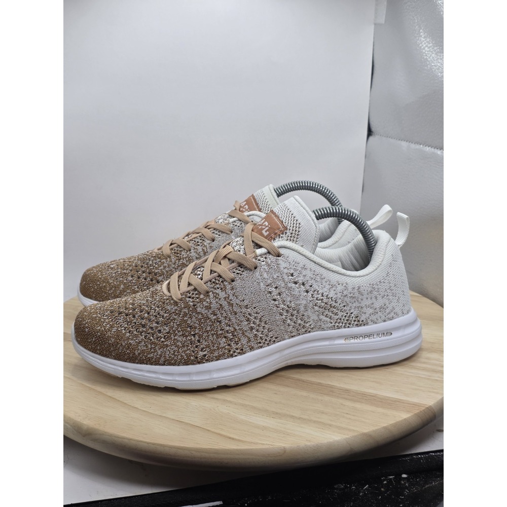 Womens Size 9 - APL Techloom Pro W Rose Gold Ombre Tennis Running Shoes